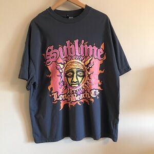 H&M Divided Oversized Sublime T-shirt, size medium, washed black